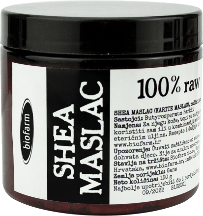 100% RAW shea maslac, 150 g
