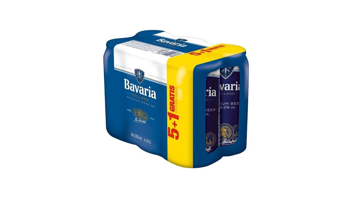 Bavaria Pivo 5+1 gratis Limenka 0,5 l