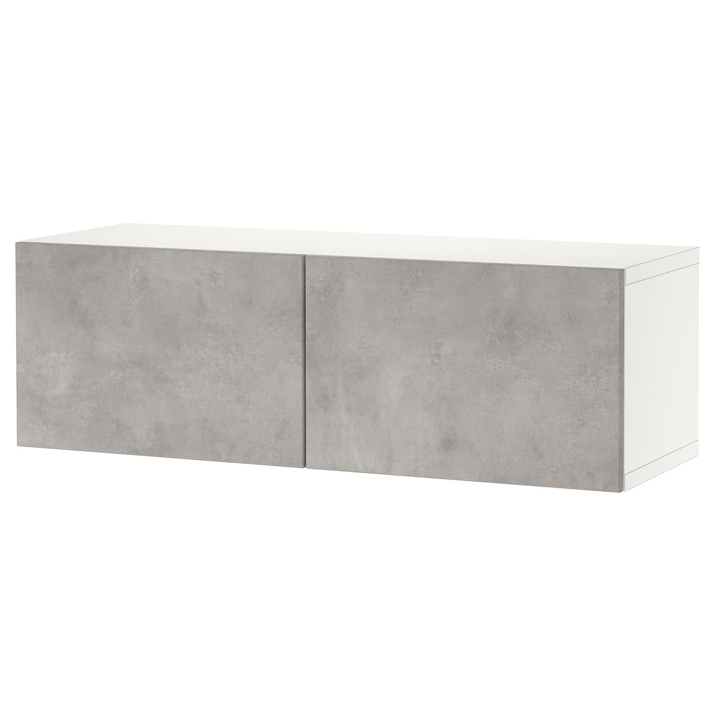 BESTÅ Regal s vratima, bijela/Kallviken svijetlo siva, 120x42x38 cm