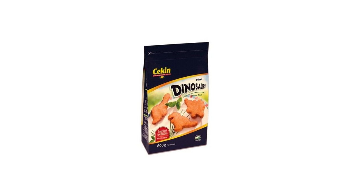 Cekin panirani pileći dinosauri smrznuti 600 g