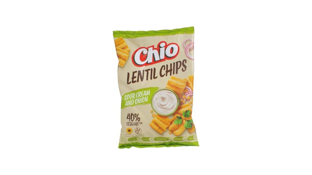 Chio Lentil Chips sour cream & onion, 65 g