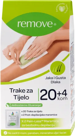 Vosak trake za depilaciju tijela, 24 kom.