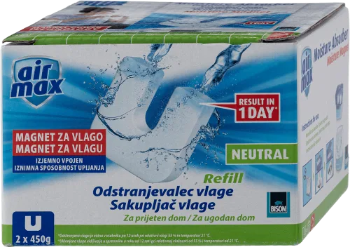 Magnet – sakupljač vlage refill 2 x 450g, 1 kom.