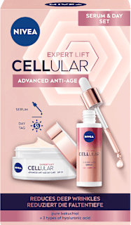 Cellular Expert Lift dnevna krema i 3-zonski serum, duopack, 80 ml