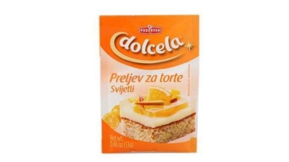 Dolcela preljev za torte svijetli 13g
