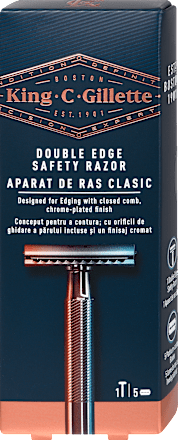 Double Edge brijač + 5 žileta, 1 kom.