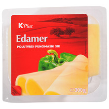 K Plus Edamer Polutvrdi sir 300 g