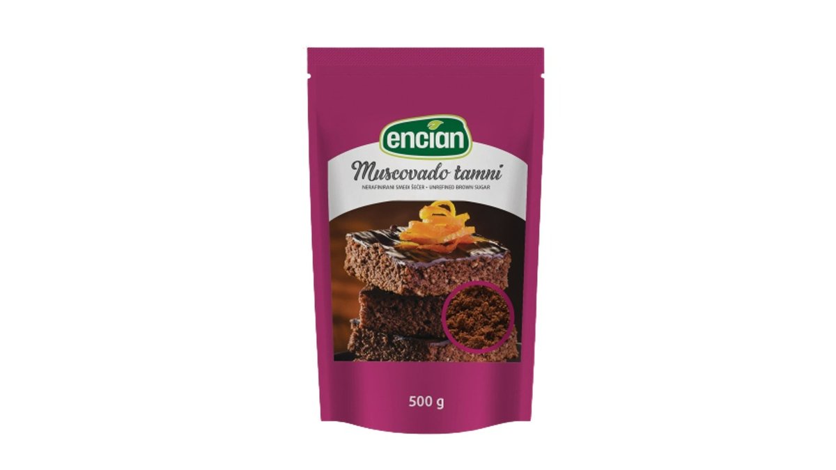 Encian Dark Šećer Muscovado Smeđi Nerafinirani 500g