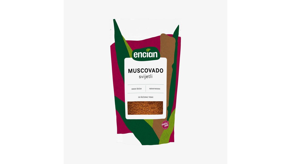 Encian Muscovado šećer smeđi 500 g