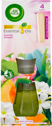 Essential Oils Reed Diffuser mirisni štapići – Summer Delights, 30 ml