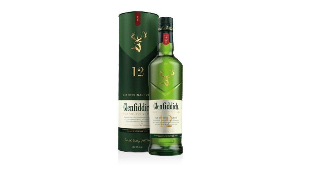 Glenfiddich whisky 12 years old 0,7 l