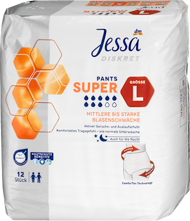 Higijenske gaćice za inkontinenciju, vel. L – super, 12 kom.