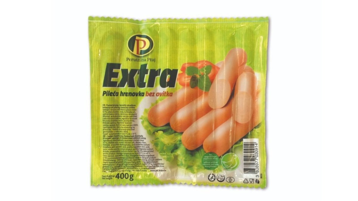 Hrenovke pileće extra Perutnina Ptuj 400g
