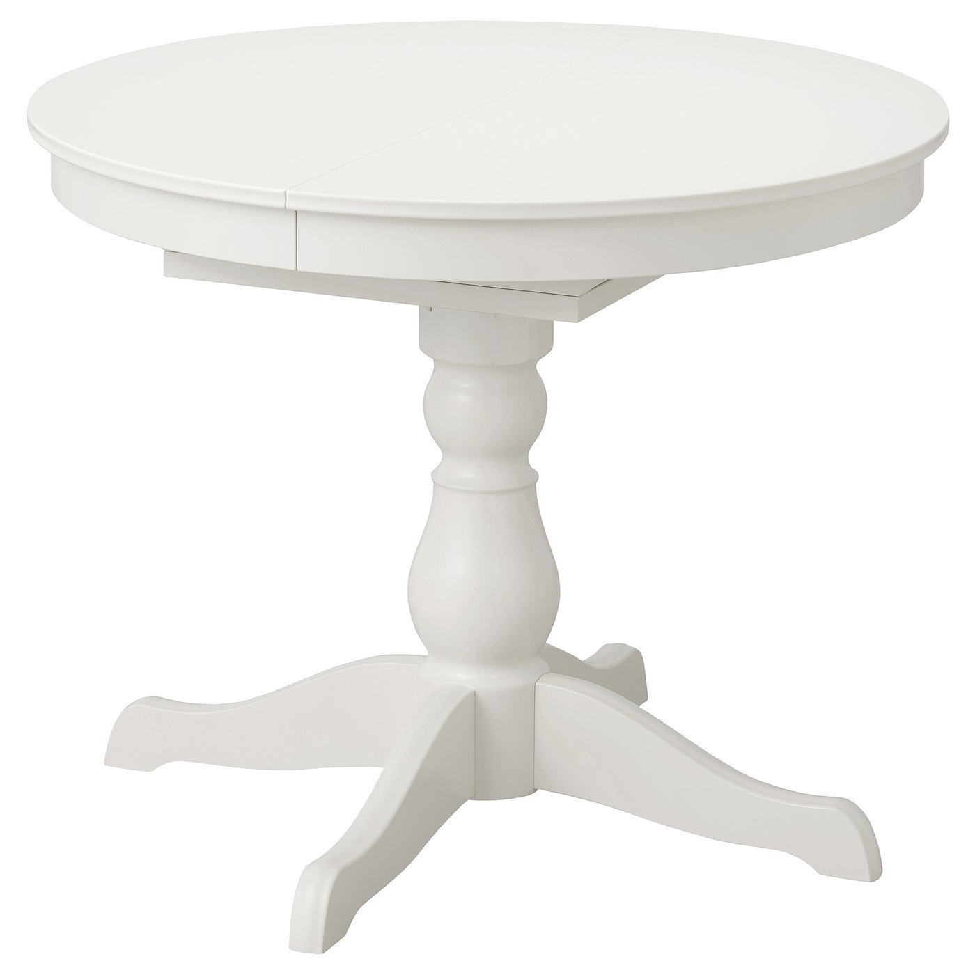 INGATORP Produljivi stol, bijela, 90/125 cm