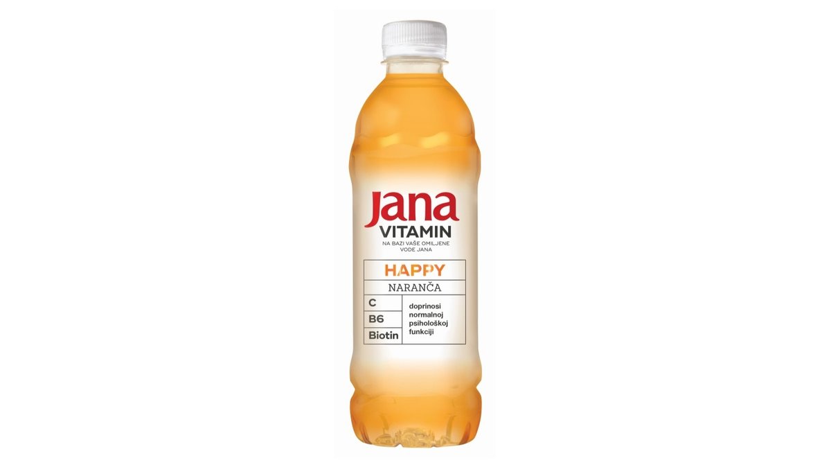 Jana vitamin happy aromatizirana voda naranča 0,5 l