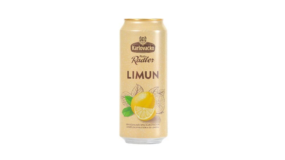 Karlovačko natur radler pivo limun 0,5 l