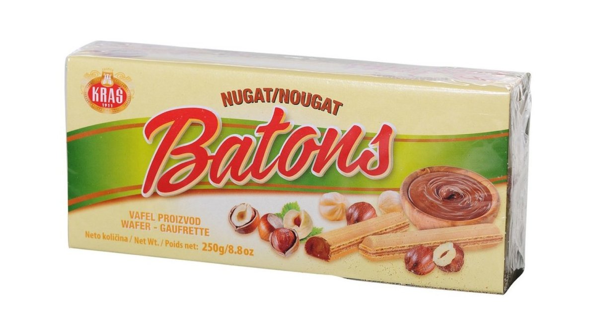 Keks batons nougat Kraš 250g