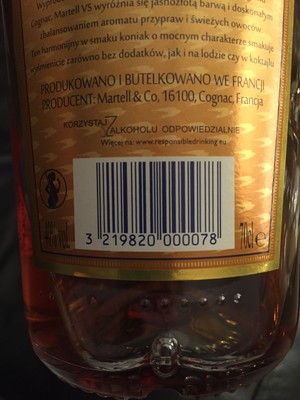 Martell VS Cognac 0,7 l