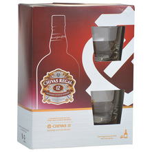 Chivas Regal 12 YO Blended Scotch Whisky 0,7 l+2 čaše