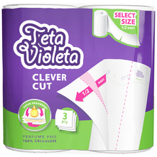 Teta Violeta Clever Cut Papirnati ručnici 3 sloja 2/1