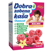 Dobra Zobena kaša malina i okus vanilije 260 g