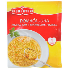 Podravka Domaća goveđa juha s tjesteninom i povrćem 46 g