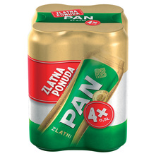 Pan Zlatni Svijetlo pivo 4x0,5 l
