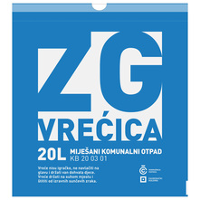 ZG Vrećica za miješani komunalni otpad 20 l 10/1