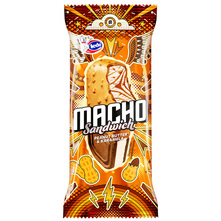 Ledo Macho Sandwich Sladoled peanut butter&karamela 129 ml