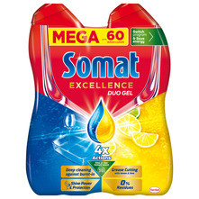 Somat Excellence Duo Gel grease cutting lemon&lime 2x540 ml