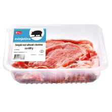 K Plus Svinjski vrat odrezak s kostima