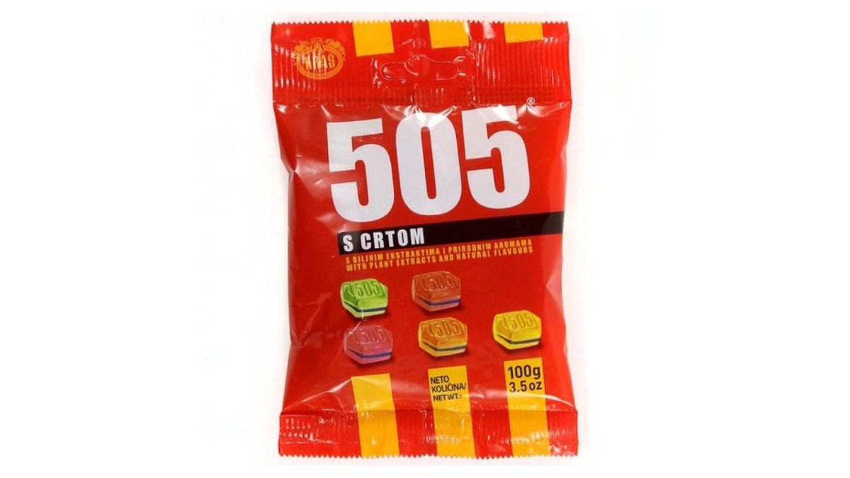 Kraš 505 s crtom bomboni tvrdi 100 g