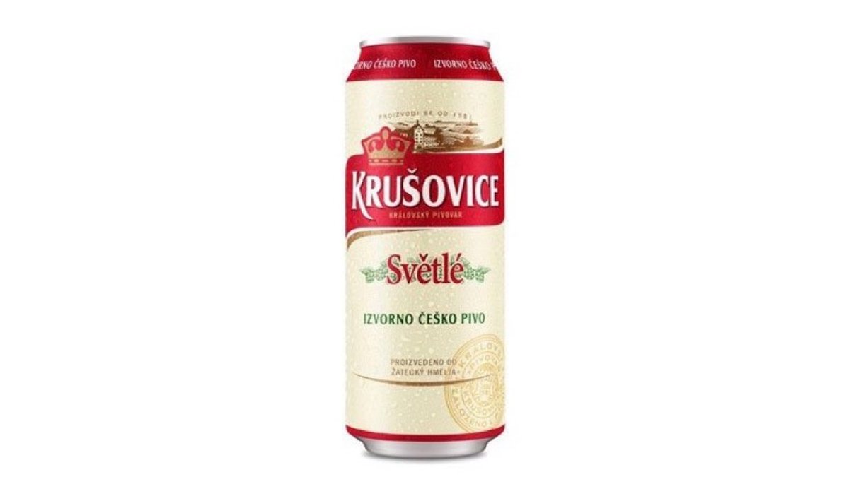 Krušovice pivo 0.5 l limenka