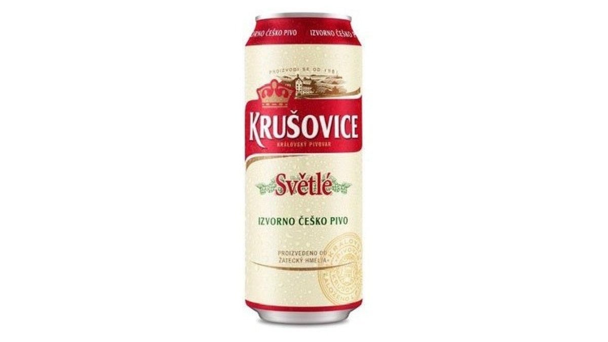 Krušovice Pivo Svijetlo Limenka 0,5 l