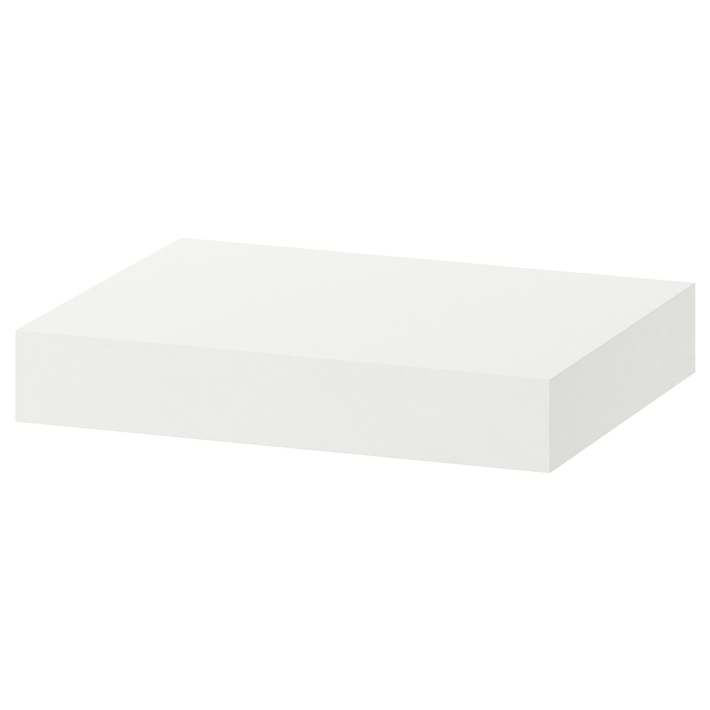 Bijela zidna pravokutna polica tvrtke ikea, elegantna i moderna.