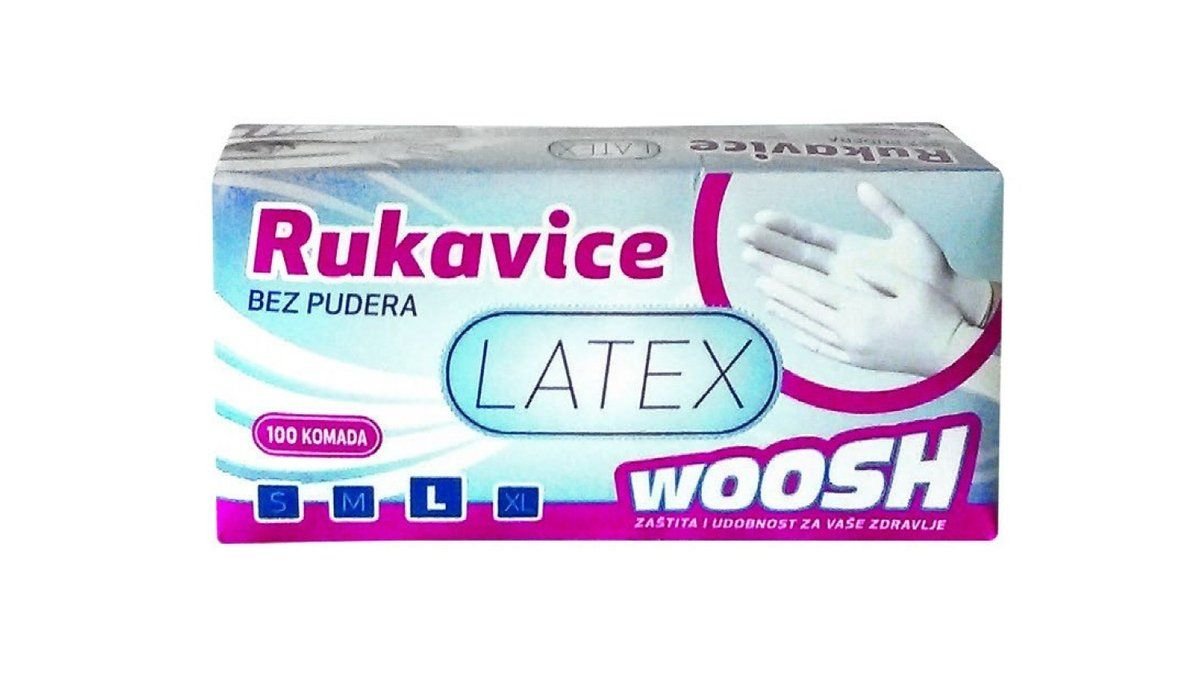 Latex rukavice 100/1 m