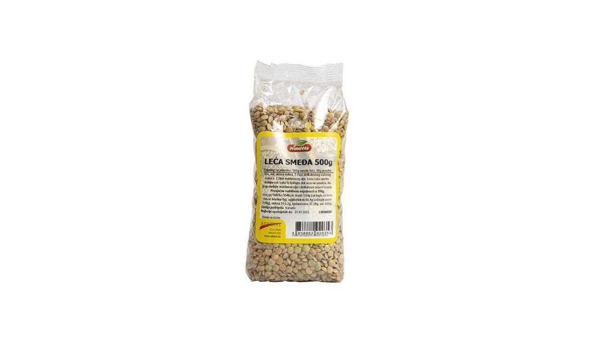 Leća Smeđa Advent 500 g