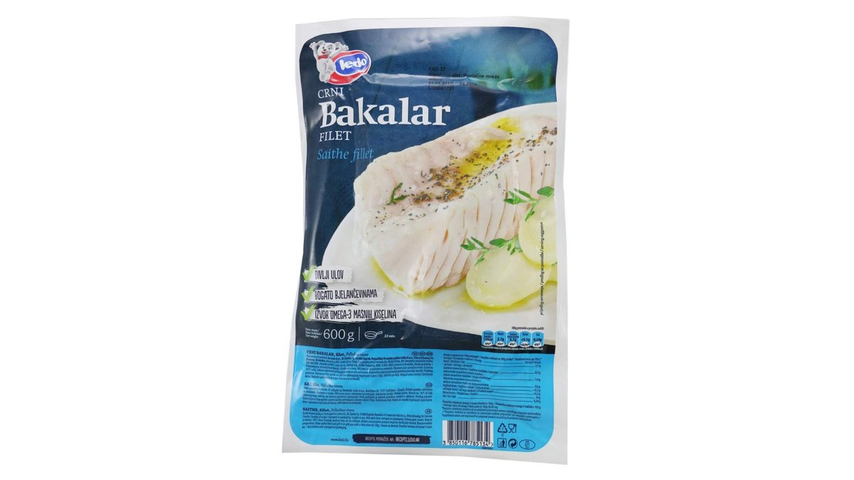 Ledo Bakalar Filet Crni 600g