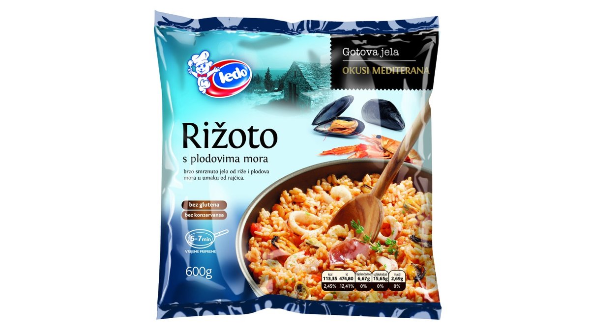 Ledo Rižoto S Plodovima Mora 600g