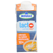 Meggle Vrhnje za kuhanje 10% m.m. bez laktoze 200 ml