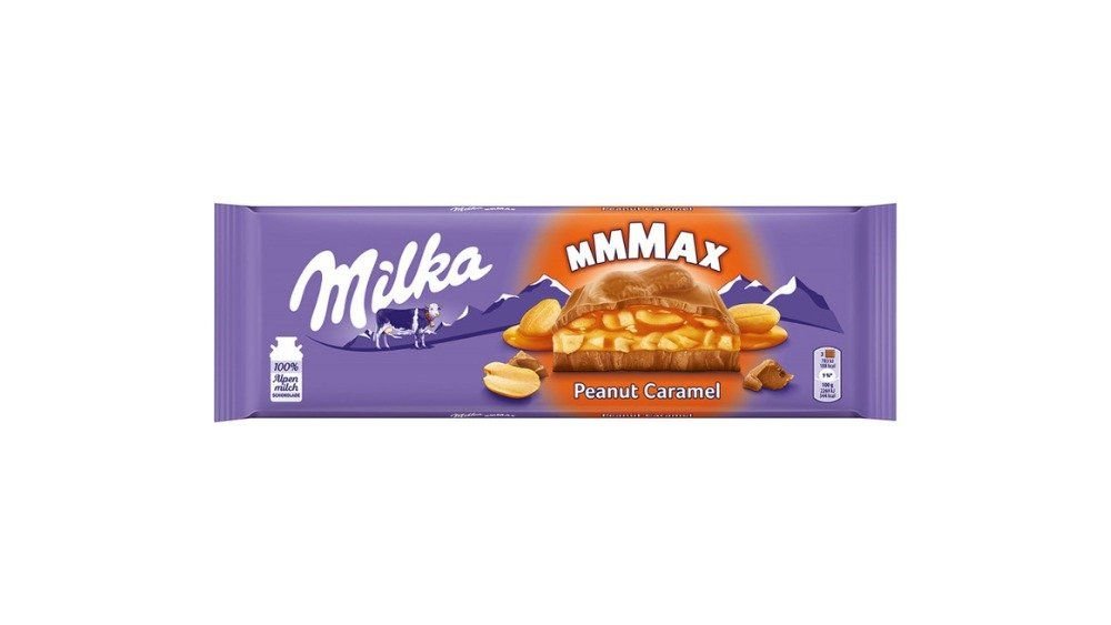 Milka Max Čokolada Peanut Caramel, 276 g