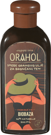 Orahol smeđe orahovo ulje za brončani ten, 200 ml