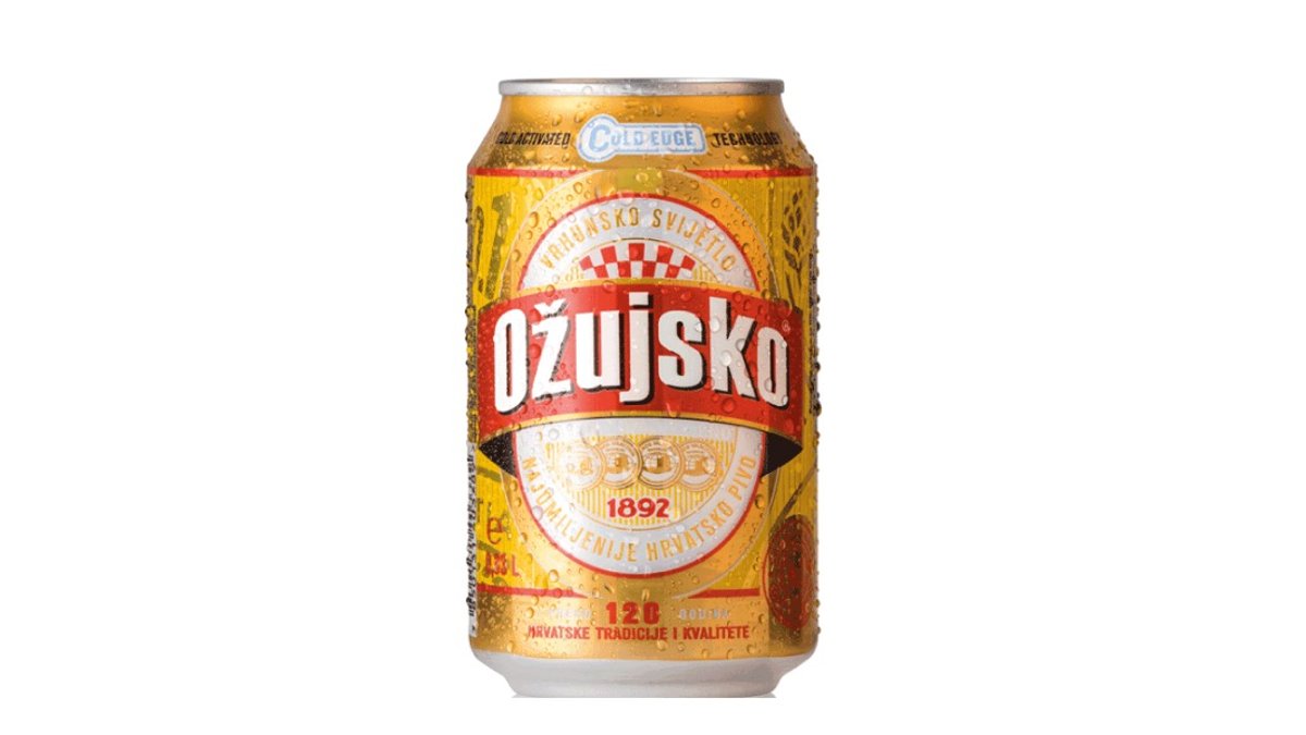 Ožujsko pivo 0.33 l limenka