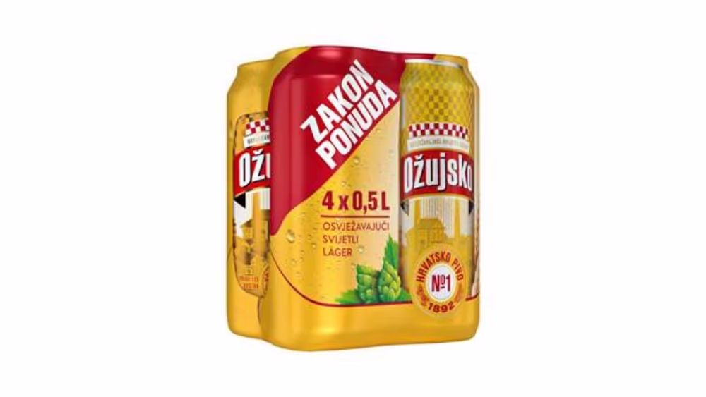 Ožujsko Pivo Limenka 4*0,5l