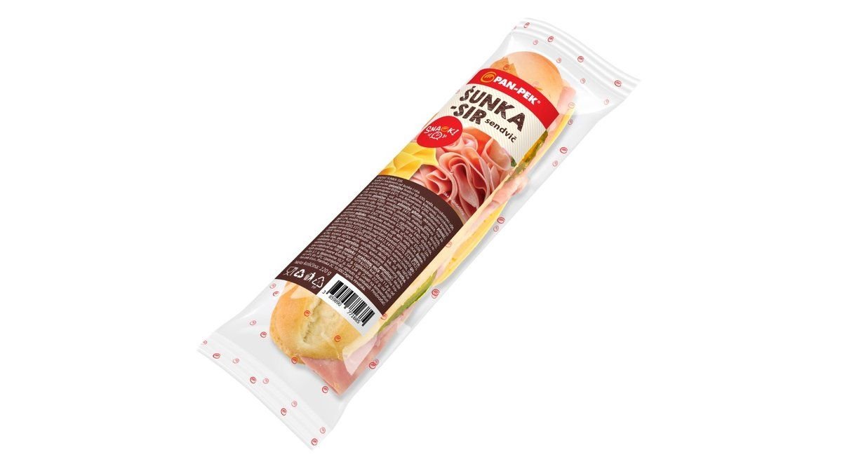 Pan-pek sendvič šunka-sir 220g