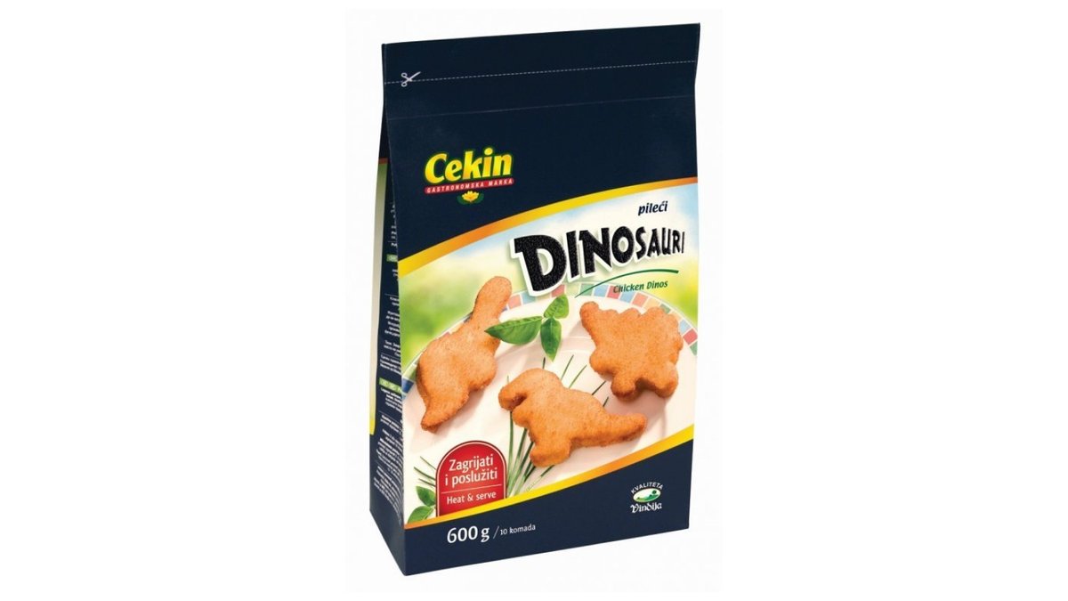Panirani pileći dinosauri smrznuti Vindija 600g