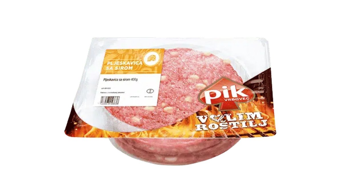 Pik Pljeskavica Sa Sirom 400g