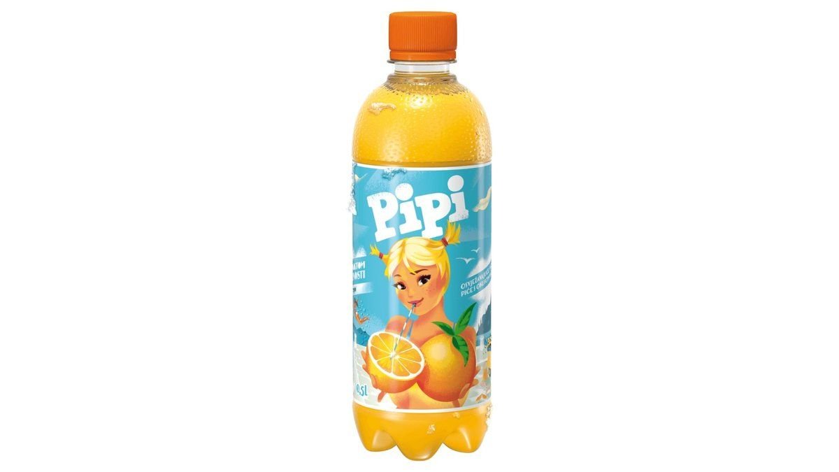 Pipi gazirano piće s okusom naranče 0,5 l