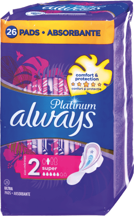 Platinum higijenski ulošci – super 2, 26 kom.