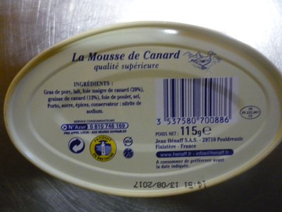 PASTETA PACJA 115 G HENAFF